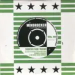 A green and white striped record cover with the word " mindrocker ".