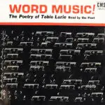 A black and white cover of the book word music